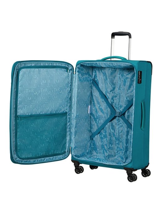 American Tourister Pulsonic 81cm Large Spinner - Expandable | Stone Teal - KaryKase