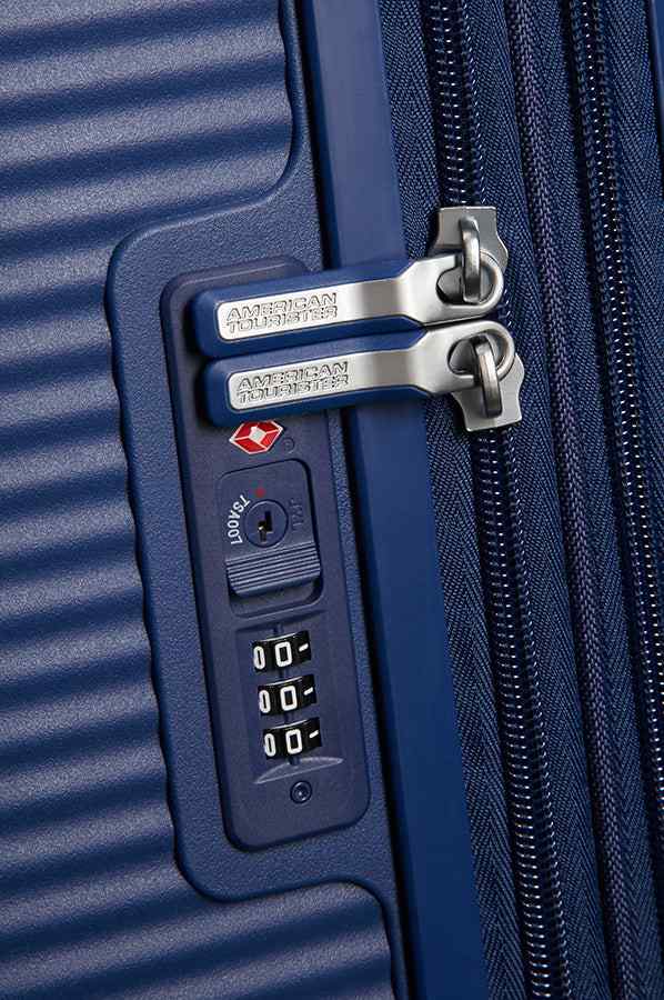 American Tourister Soundbox 3 Piece Luggage Set - Expandable | Midnight Navy - KaryKase