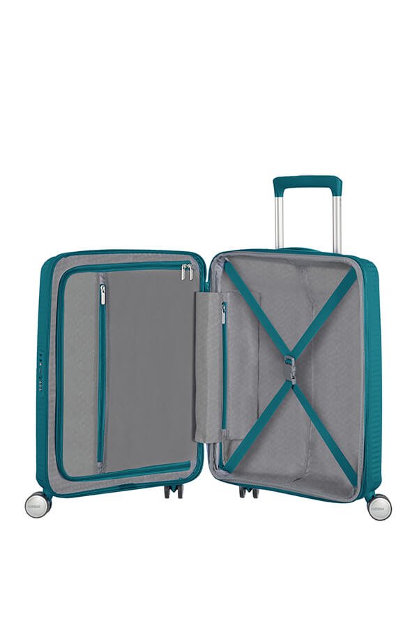 American Tourister Soundbox 55cm Cabin Spinner - Expandable | Jade Green - KaryKase