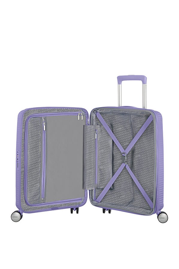 American Tourister Soundbox 55cm Cabin Spinner - Expandable | Lavender - KaryKase