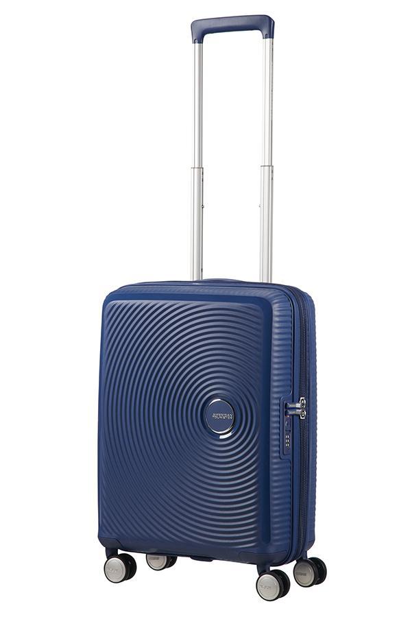 American Tourister Soundbox 55cm Cabin Spinner - Expandable | Midnight Navy - KaryKase