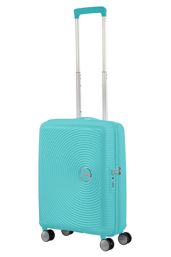 American Tourister Soundbox 55cm Cabin Spinner - Expandable | Poolside Blue - KaryKase