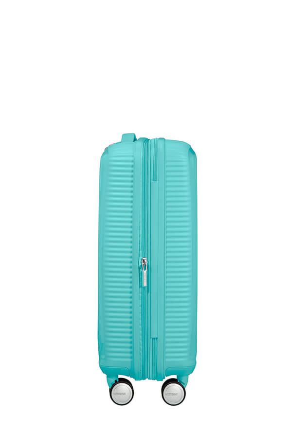 American Tourister Soundbox 55cm Cabin Spinner - Expandable | Poolside Blue - KaryKase