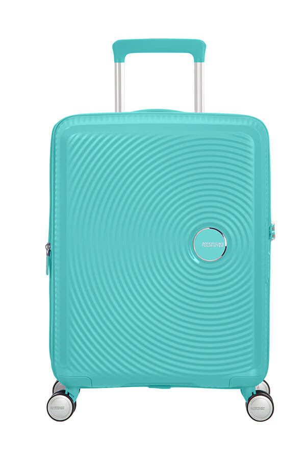 American Tourister Soundbox 55cm Cabin Spinner - Expandable | Poolside Blue - KaryKase