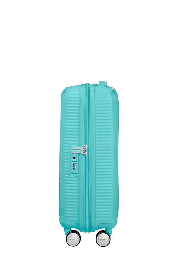 American Tourister Soundbox 55cm Cabin Spinner - Expandable | Poolside Blue - KaryKase