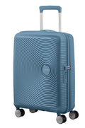 American Tourister Soundbox 55cm Cabin Spinner - Expandable | Stone Blue - KaryKase