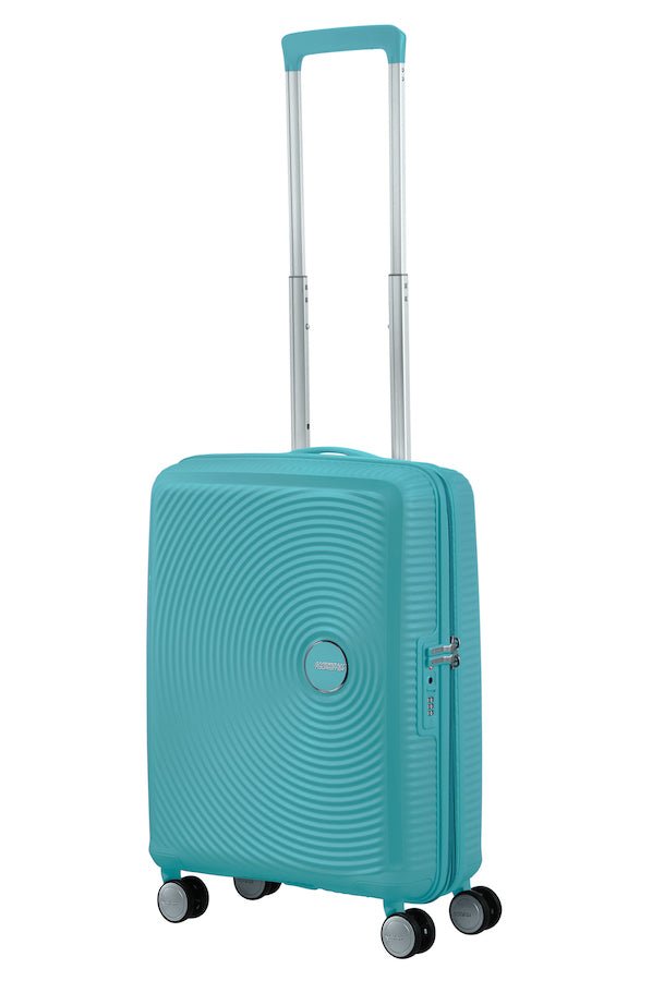 American Tourister Soundbox 55cm Cabin Spinner - Expandable | Turquoise Tonic - KaryKase