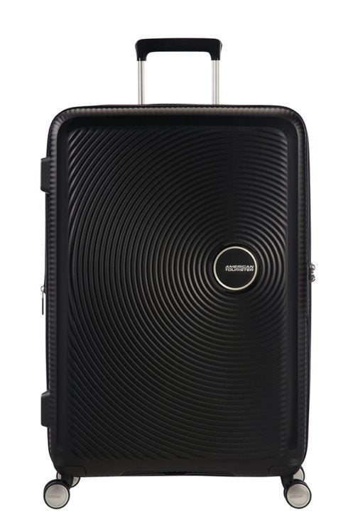 American Tourister Soundbox 67cm Medium Spinner - Expandable | Bass Black - KaryKase