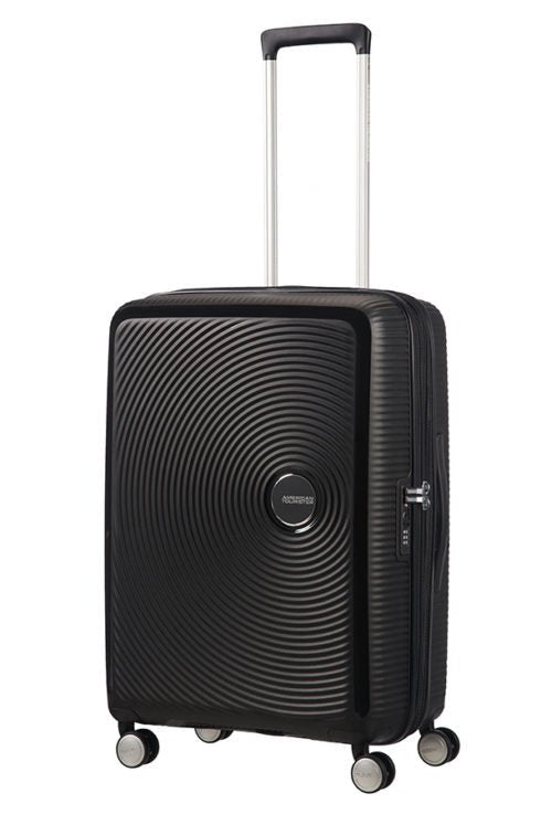 American Tourister Soundbox 67cm Medium Spinner - Expandable | Bass Black - KaryKase