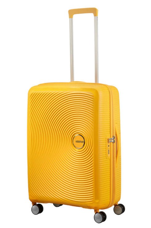 American Tourister Soundbox 67cm Medium Spinner - Expandable | Golden/Yellow - KaryKase