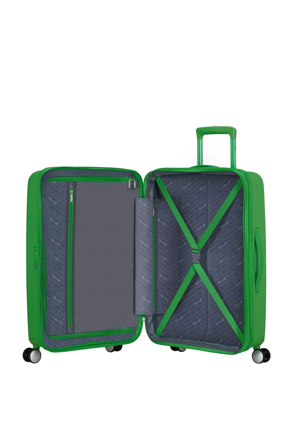 American Tourister Soundbox 67cm Medium Spinner - Expandable | Grass Green - KaryKase