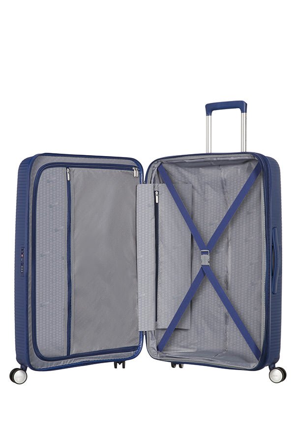 American Tourister Soundbox 67cm Medium Spinner - Expandable | Midnight Navy - KaryKase