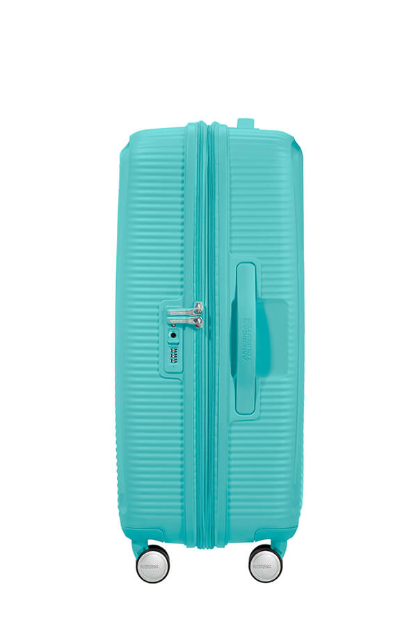 American Tourister Soundbox 67cm Medium Spinner - Expandable | Poolside Blue - KaryKase