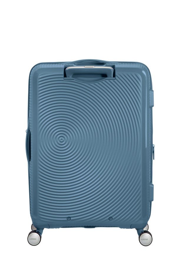 American Tourister Soundbox 67cm Medium Spinner - Expandable | Stone Blue - KaryKase