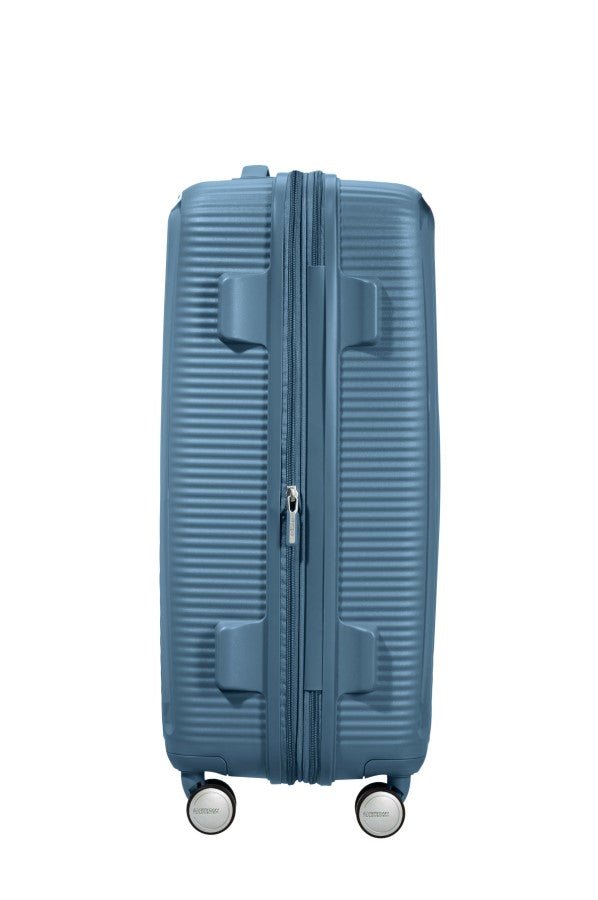 American Tourister Soundbox 67cm Medium Spinner - Expandable | Stone Blue - KaryKase