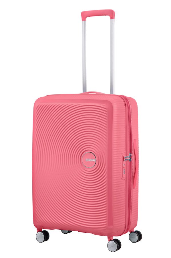 American Tourister Soundbox 67cm Medium Spinner - Expandable | Sun Kissed Coral - KaryKase