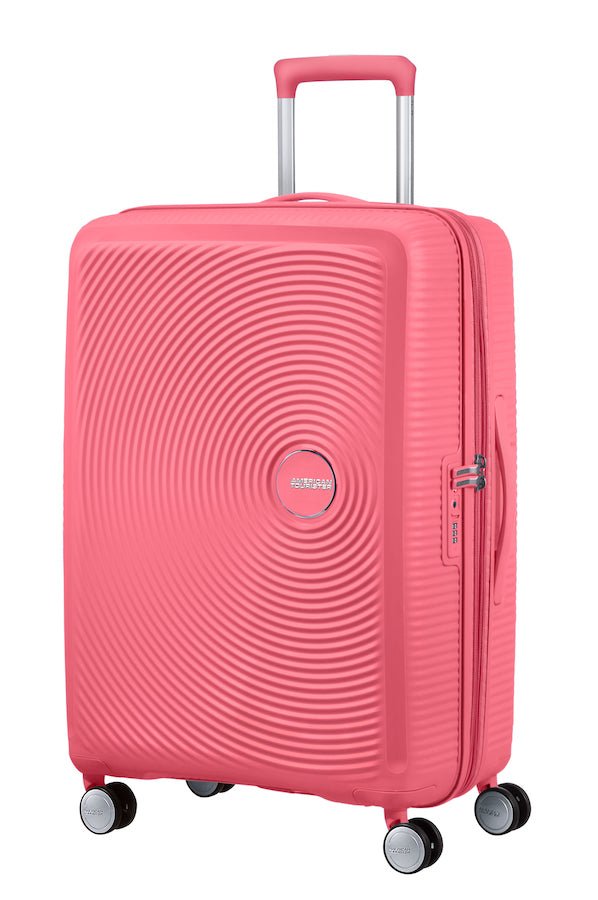 American Tourister Soundbox 67cm Medium Spinner - Expandable | Sun Kissed Coral - KaryKase