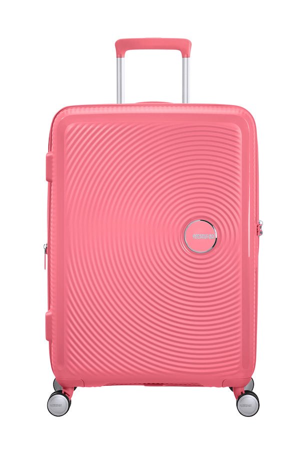 American Tourister Soundbox 67cm Medium Spinner - Expandable | Sun Kissed Coral - KaryKase