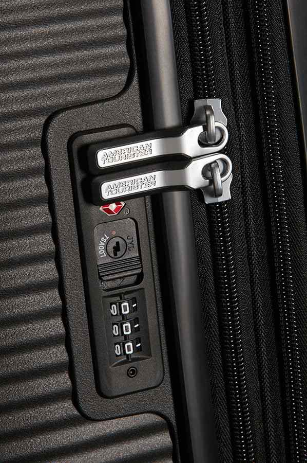 American Tourister Soundbox 77cm Large Spinner - Expandable | Bass Black - KaryKase