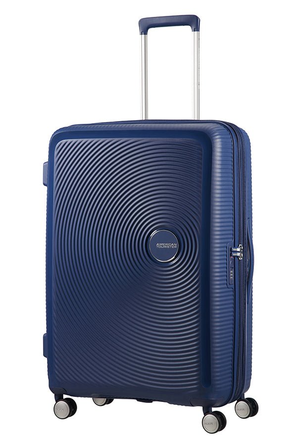 American Tourister Soundbox 77cm Large Spinner - Expandable | Midnight Navy - KaryKase