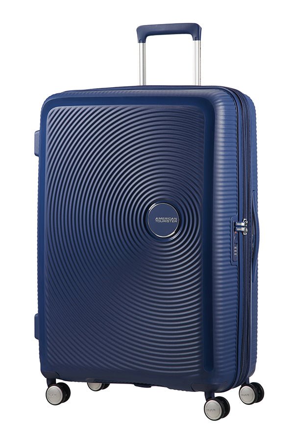 American Tourister Soundbox 77cm Large Spinner - Expandable | Midnight Navy - KaryKase