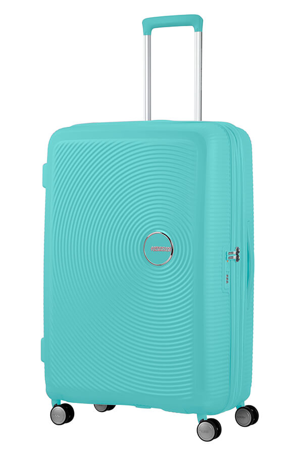 American Tourister Soundbox 77cm Large Spinner - Expandable | PoolSide Blue - KaryKase