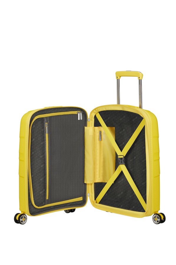 American Tourister Starvibe Expandable 55cm Cabin Spinner | Electric Lemon - KaryKase