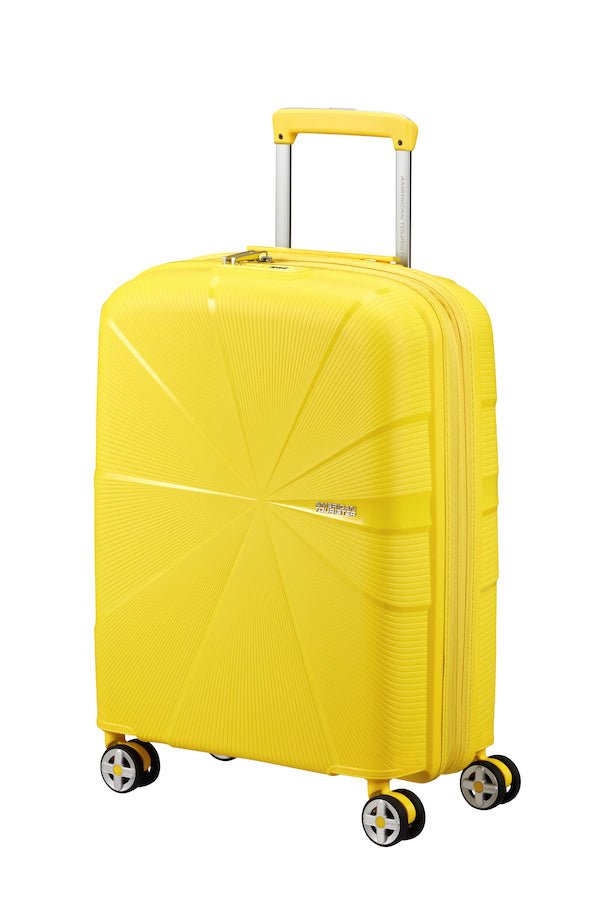 American Tourister Starvibe Expandable 55cm Cabin Spinner | Electric Lemon - KaryKase