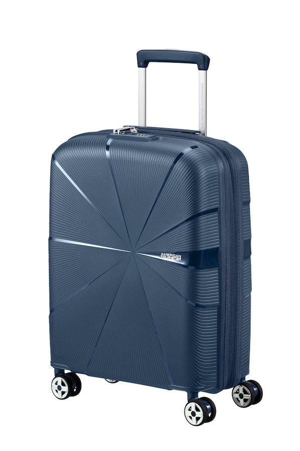 American Tourister Starvibe Expandable 55cm Cabin Spinner | Navy - KaryKase