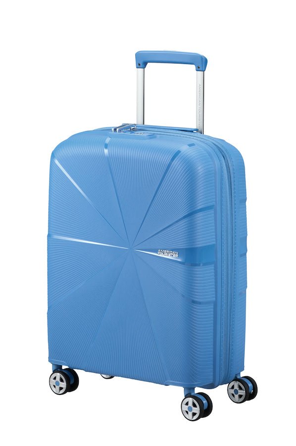 American Tourister Starvibe Expandable 55cm Cabin Spinner | Tranquil Blue - KaryKase