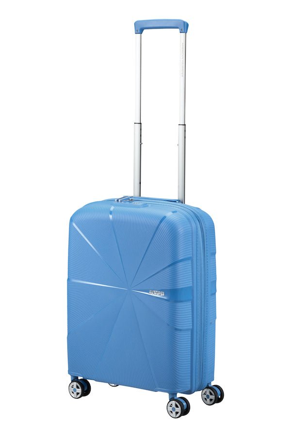 American Tourister Starvibe Expandable 55cm Cabin Spinner | Tranquil Blue - KaryKase