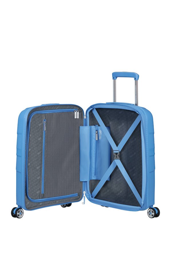 American Tourister Starvibe Expandable 55cm Cabin Spinner | Tranquil Blue - KaryKase