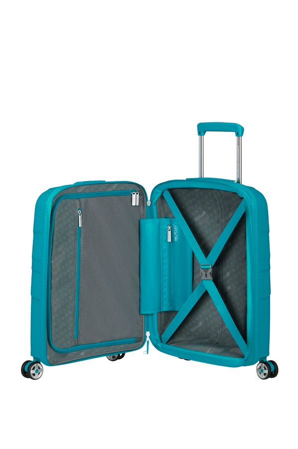 American Tourister Starvibe Expandable 55cm Cabin Spinner | Verdigris - KaryKase