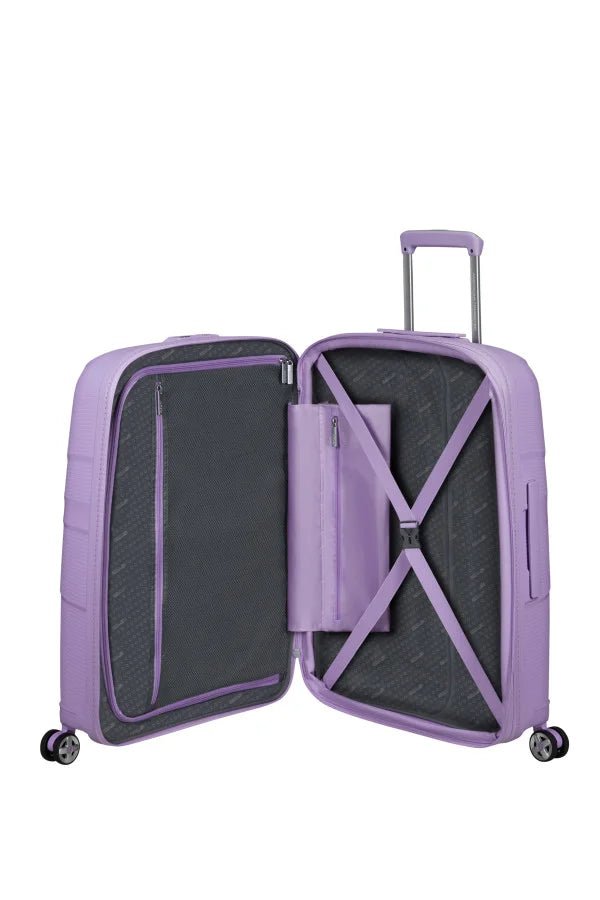 American Tourister Starvibe Expandable 67cm Medium Spinner | Digital Lavender - KaryKase