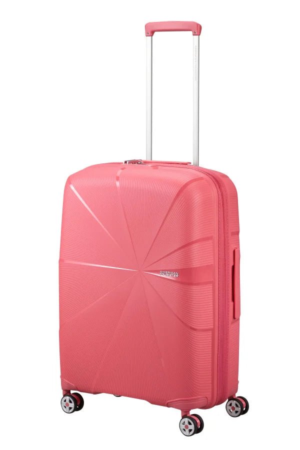 American Tourister Starvibe Expandable 67cm Medium Spinner | Sun Kissed Coral - KaryKase