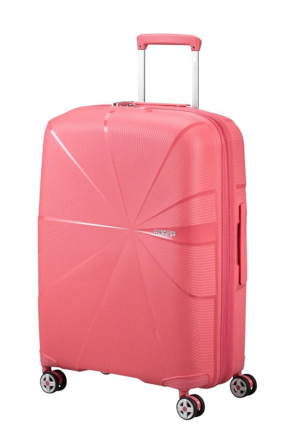 American Tourister Starvibe Expandable 67cm Medium Spinner | Sun Kissed Coral - KaryKase