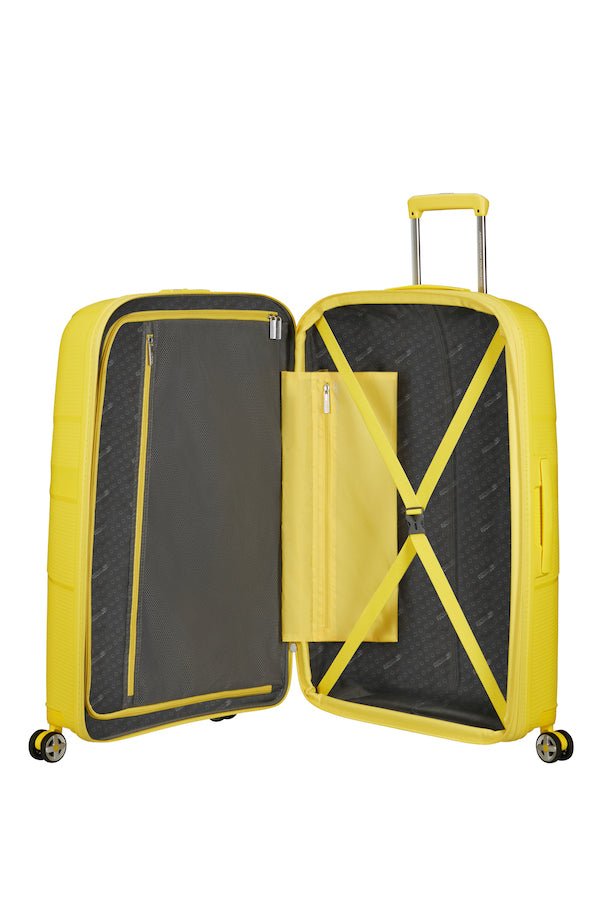 American Tourister Starvibe Expandable 77cm Large Spinner | Electric Lemon - KaryKase