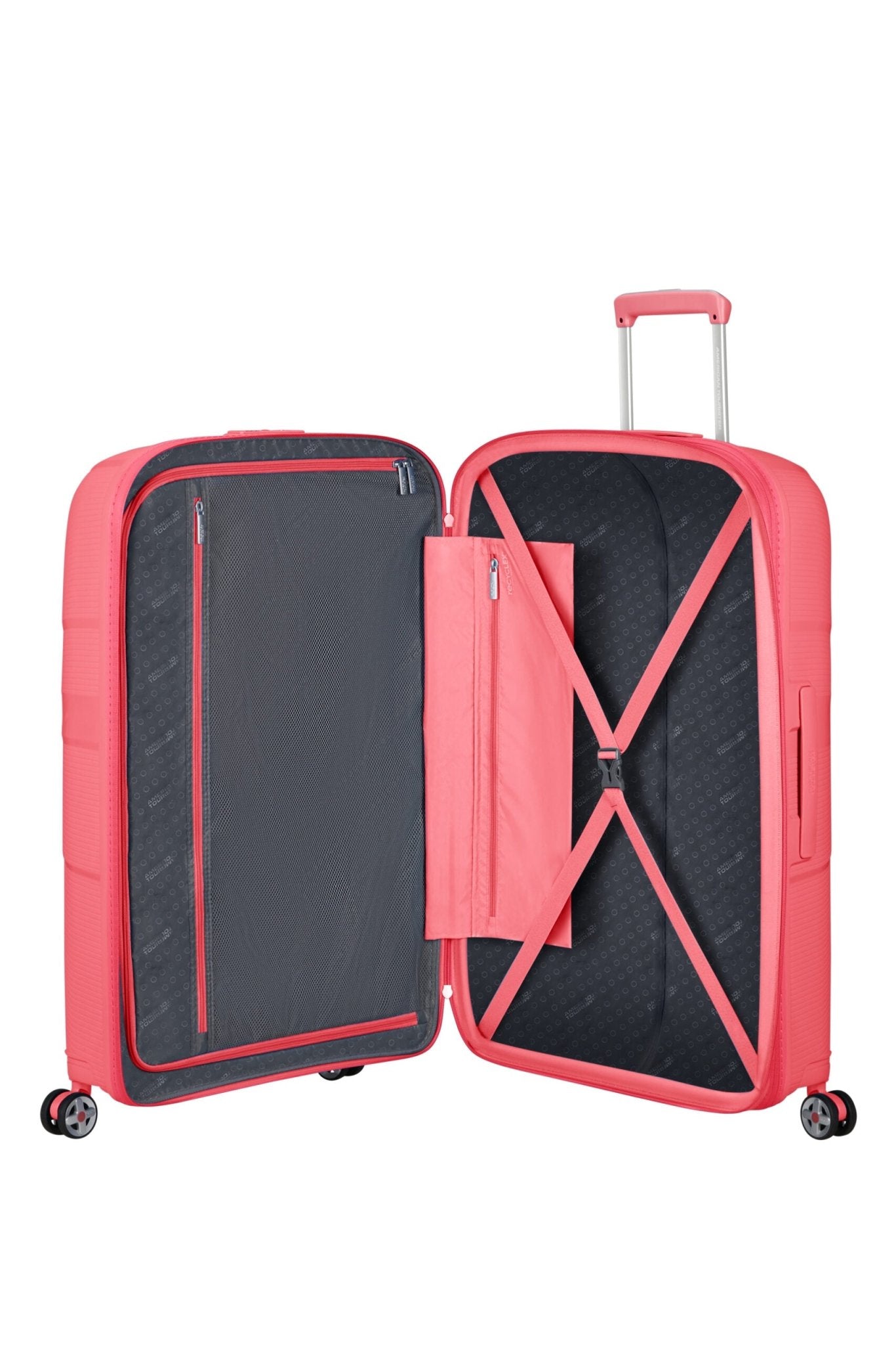 American Tourister Starvibe Expandable 77cm Large Spinner | Sun Kissed Coral - KaryKase