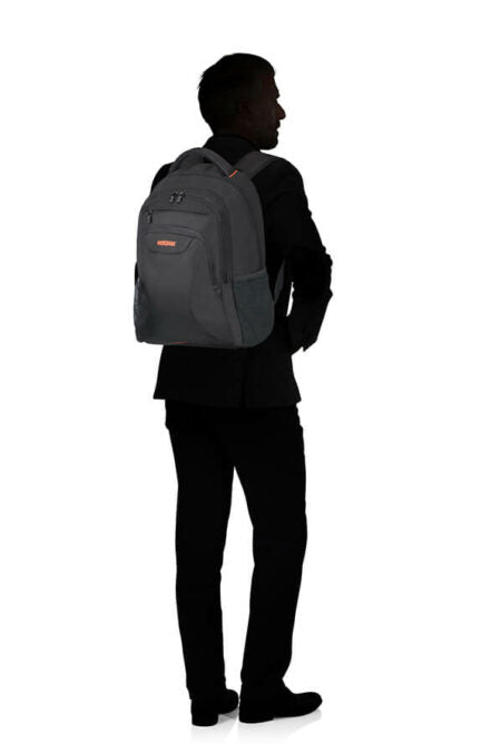 American Tourister Work Laptop Backpack 15.6 | Black/Orange - KaryKase