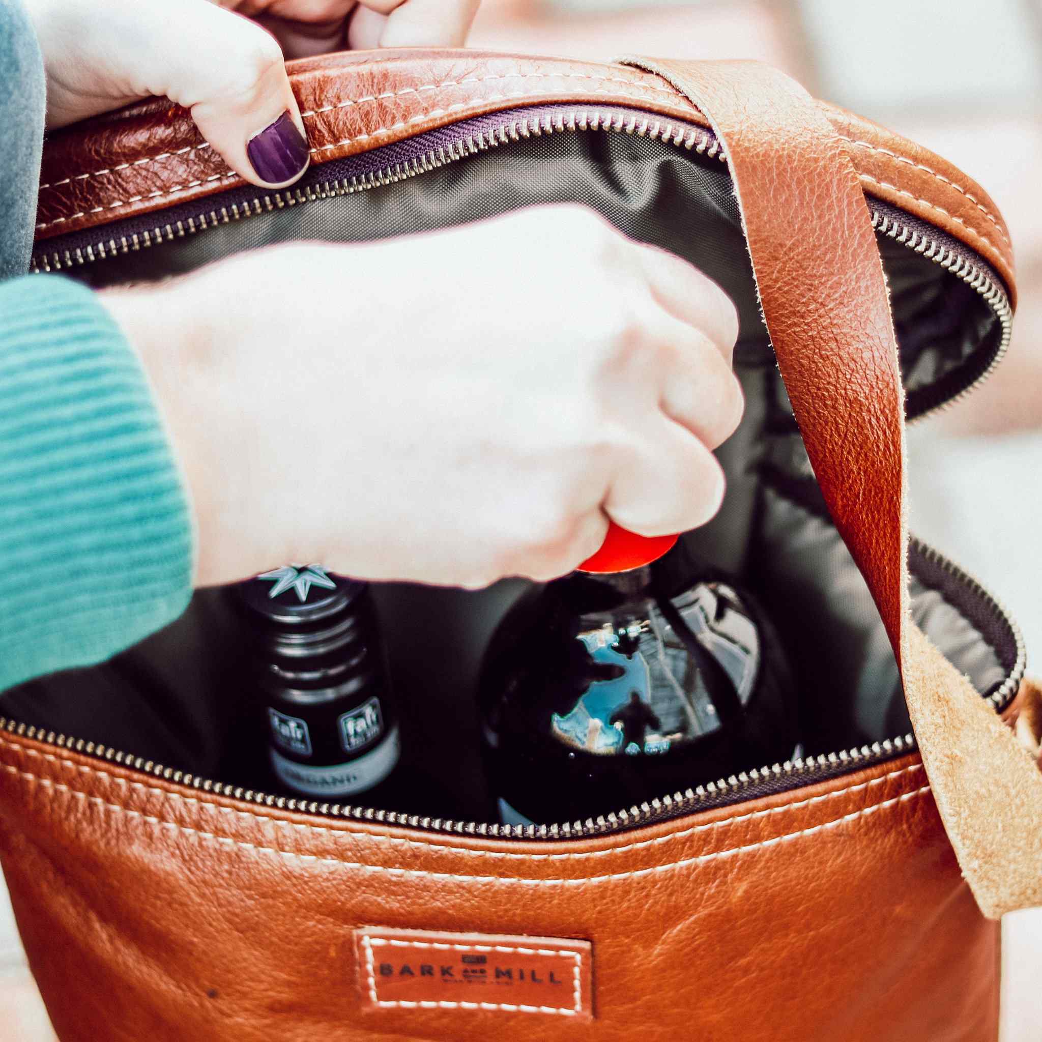 Bark And Mill Leather Wine Cooler - KaryKase