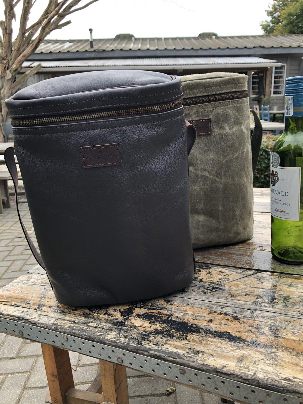Bark And Mill Leather Wine Cooler - KaryKase