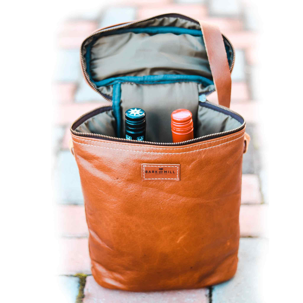 Bark And Mill Leather Wine Cooler - KaryKase