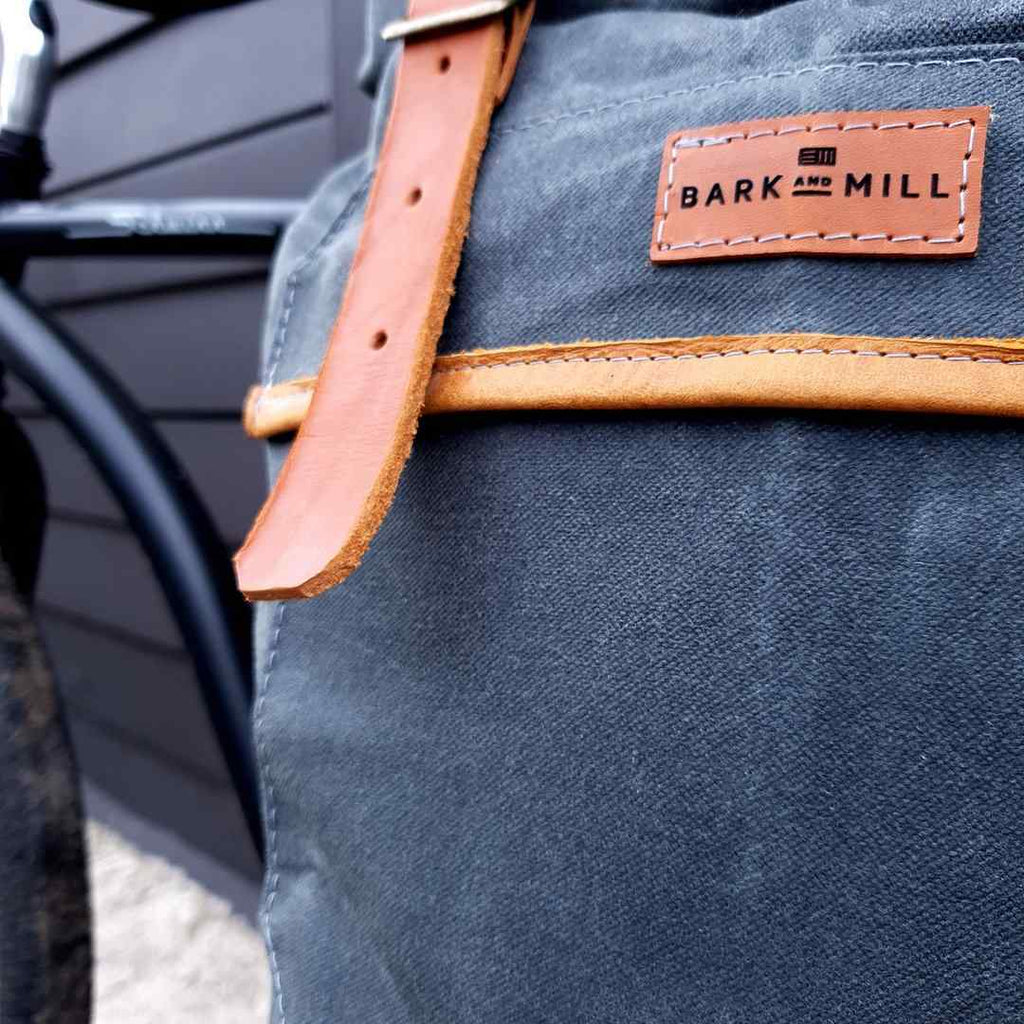 Bark And Mill Waxed Canvas Adventurer Rucksack | Atlantic - KaryKase