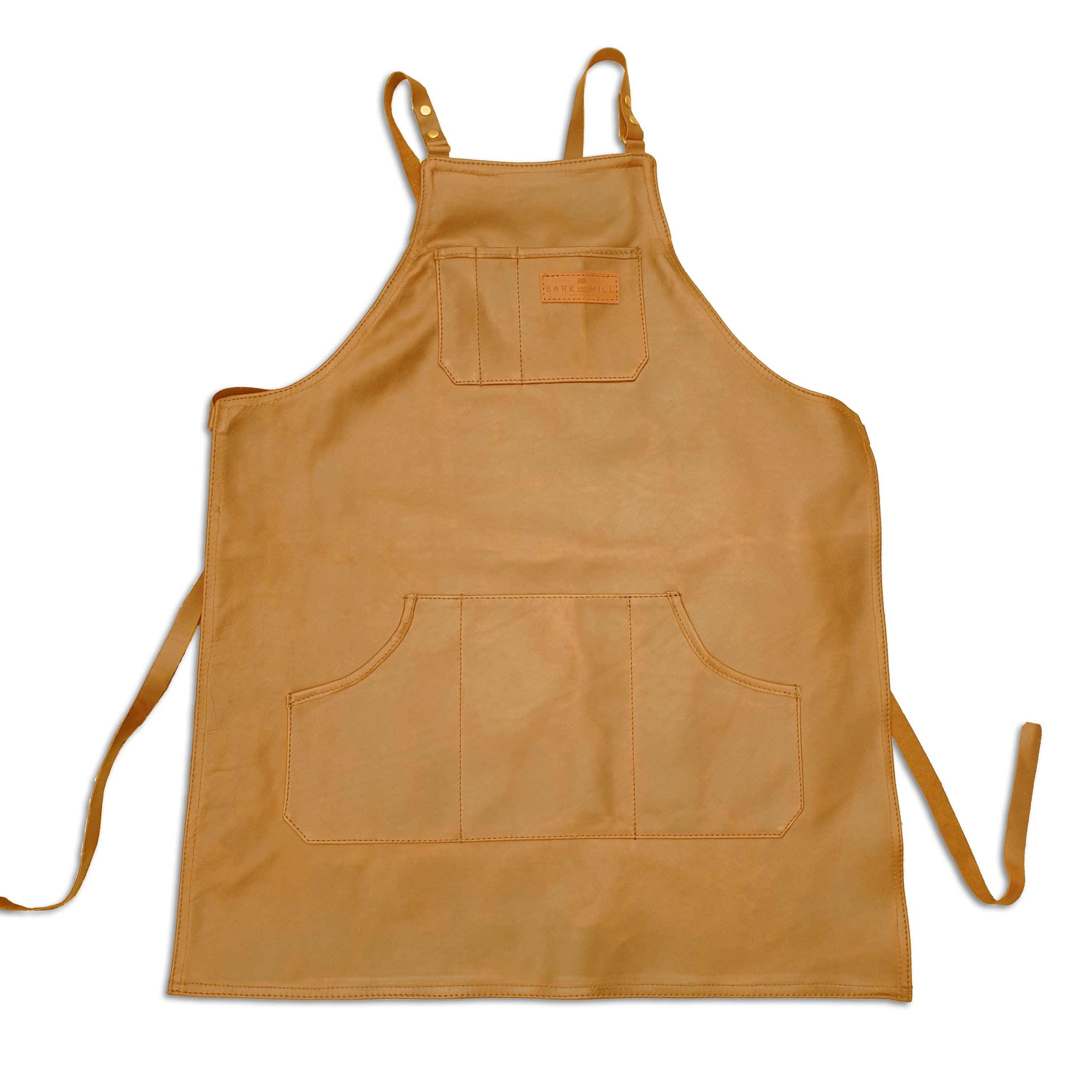Bark & Mill Full Leather Apron - Tan