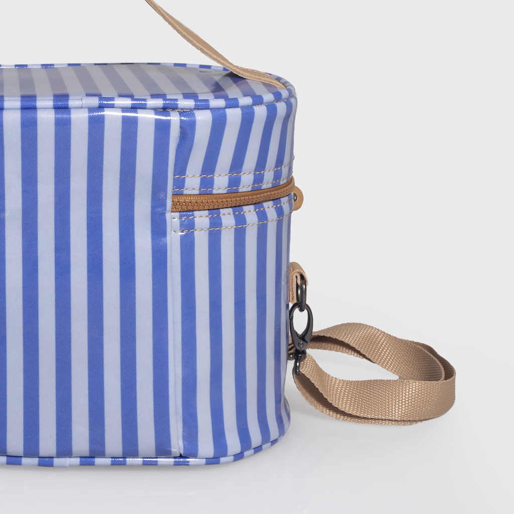Thandana Laminated Fabric Bougie Vanity Bag | Beige