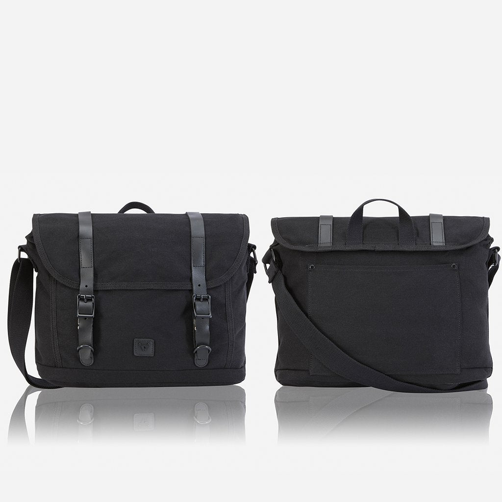 Brando Canvas Classic Work Messenger | Black - KaryKase
