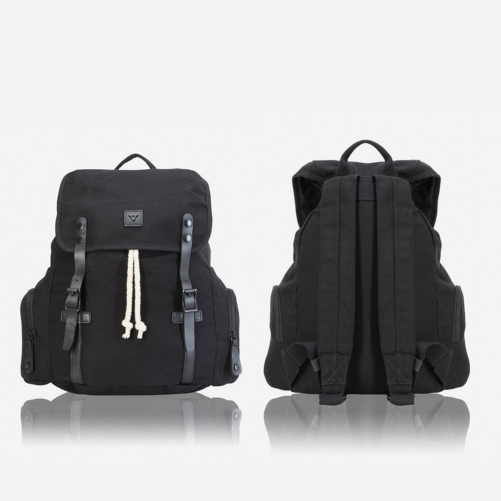 Brando Canvas Shift Everyday Backpack | Black - KaryKase