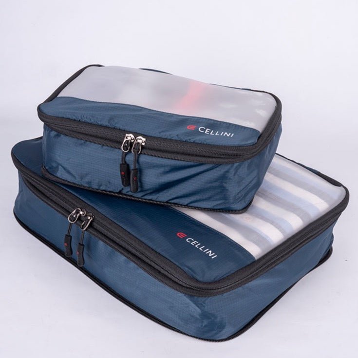 Cellini 2 Pack Packing Cubes; Large and Medium | Navy - KaryKase