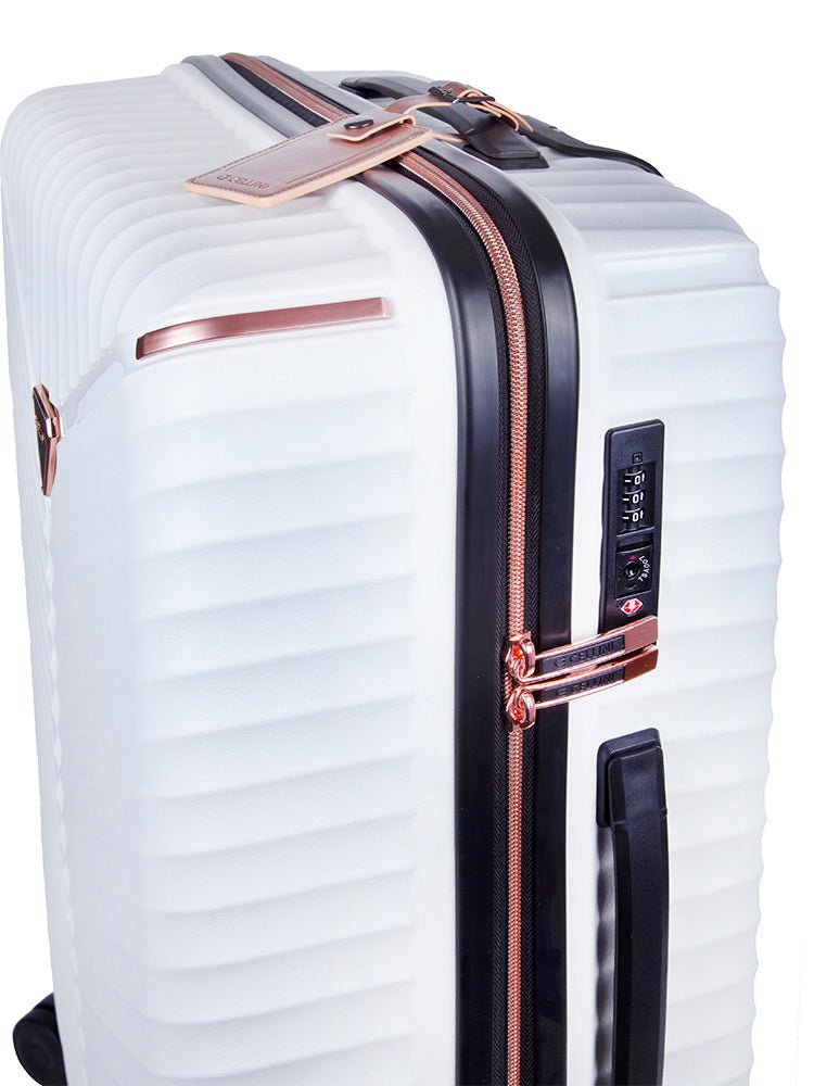 Cellini Allure 3 Piece Luggage Set | White - KaryKase