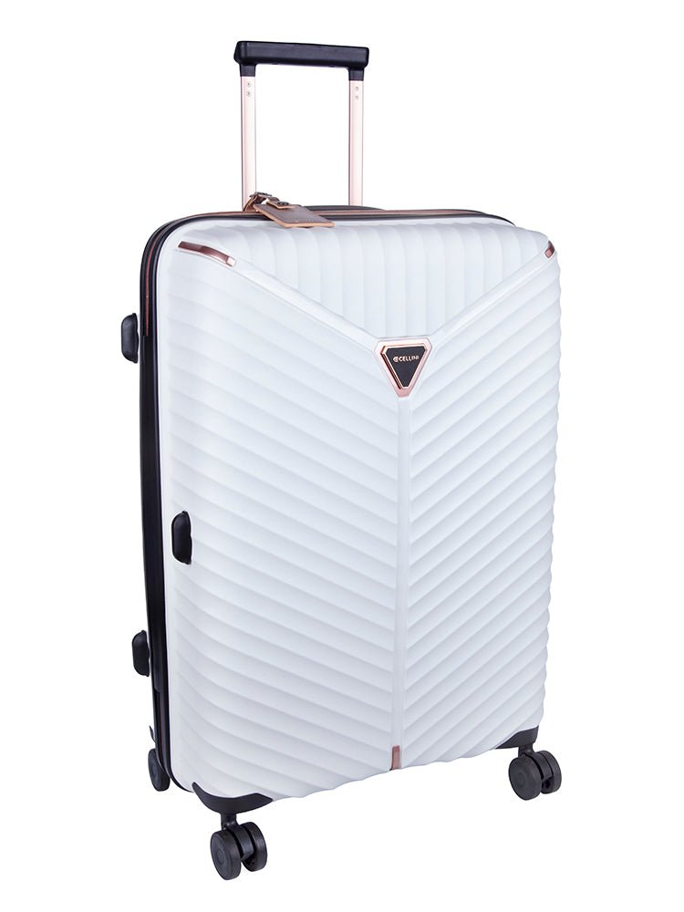 Cellini Allure 3 Piece Luggage Set | White - KaryKase